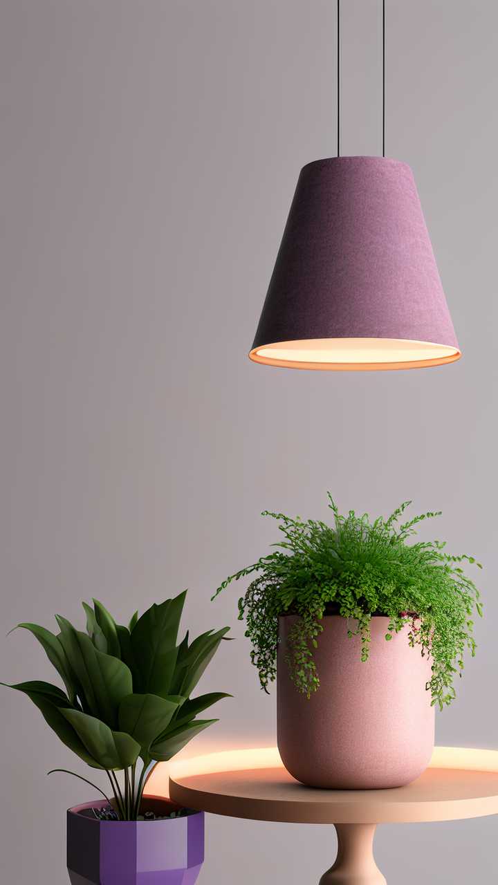 绿植花瓶摆放场景