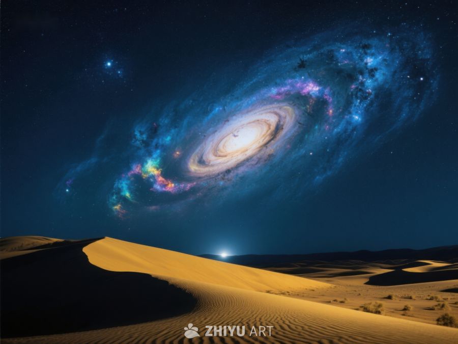 沙漠夜空下的星系奇观 102