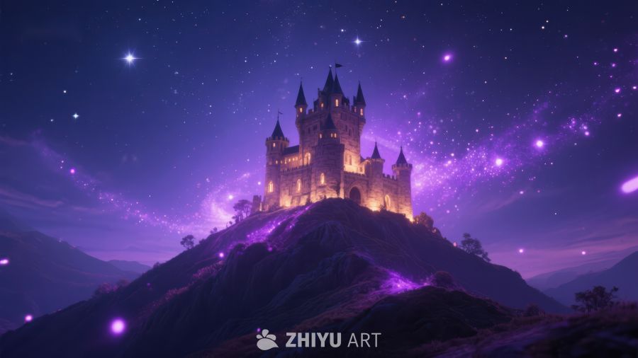 星空下的神秘城堡 798