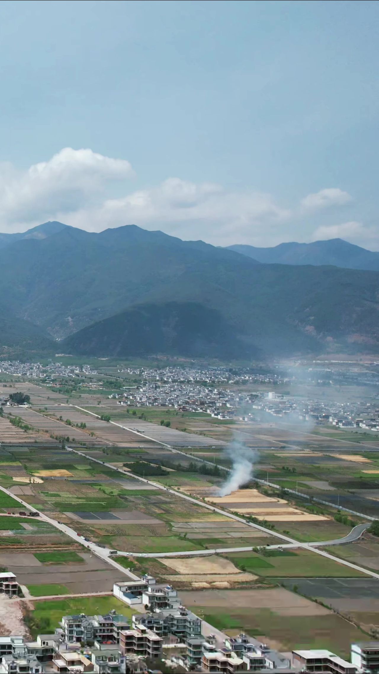 乡村田园农业种植竖屏航拍 