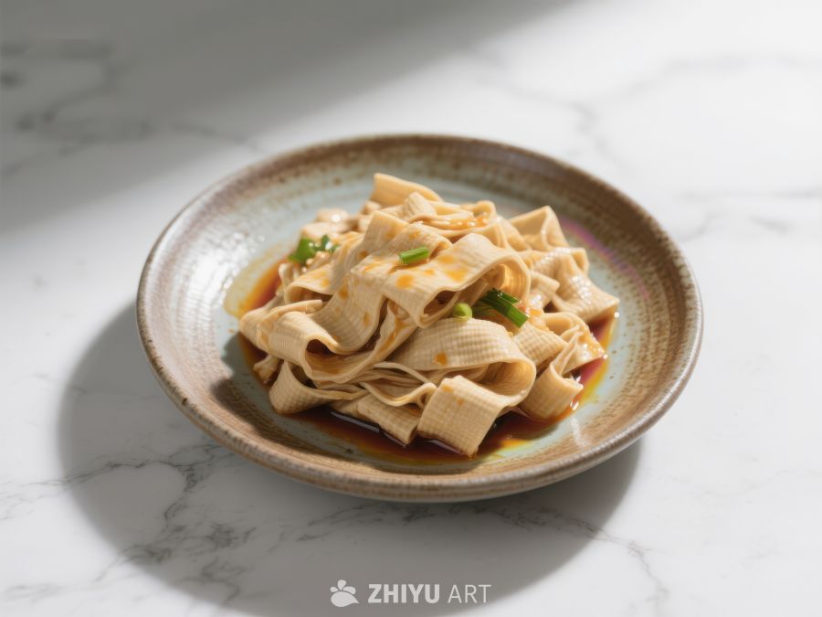 美味豆皮配酱汁，清新摆盘 1002