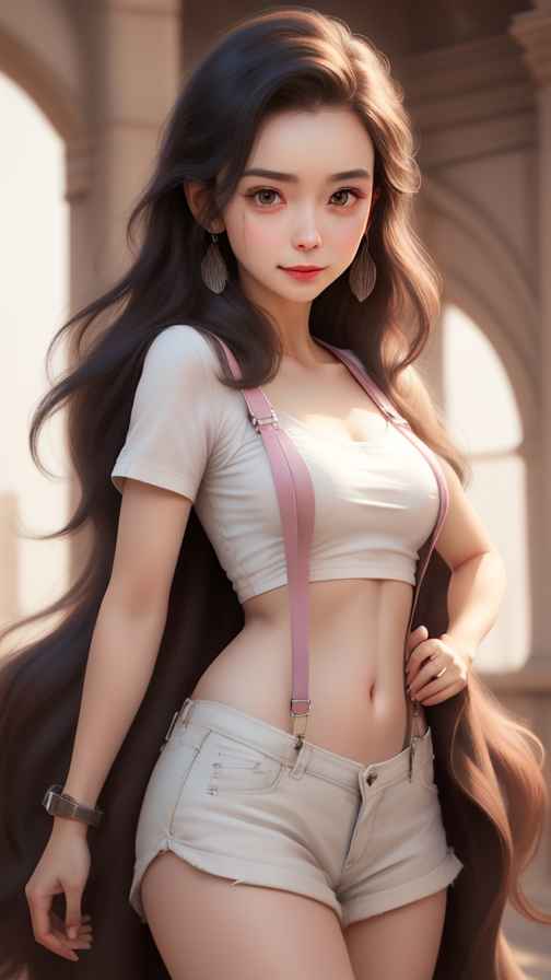 吊带高级美女