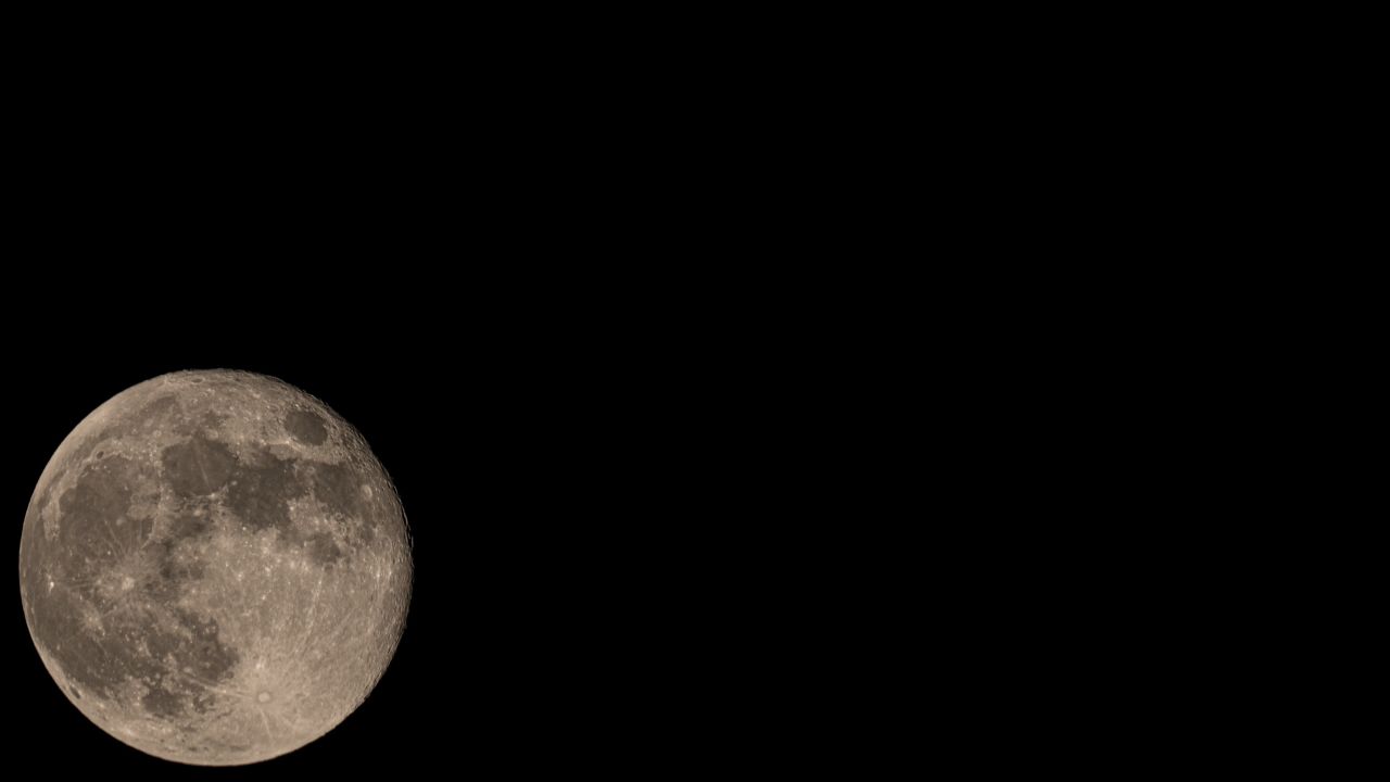 超大月球月亮延时