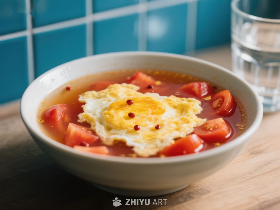 番茄蛋汤：鲜美可口的家常美食 125
