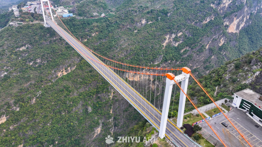 航拍贵州北盘江大桥 关兴公路上的大桥 17