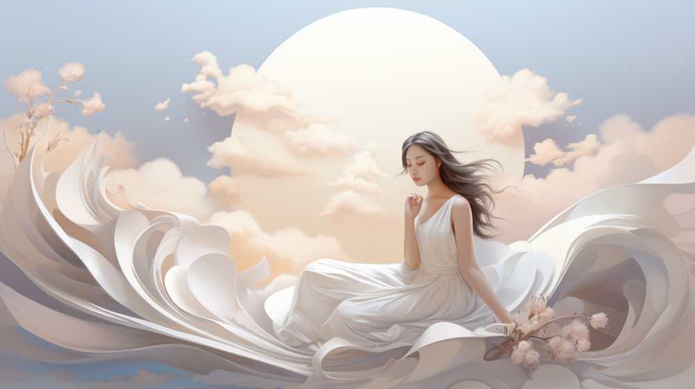 艺术浅白色唯美背景图99