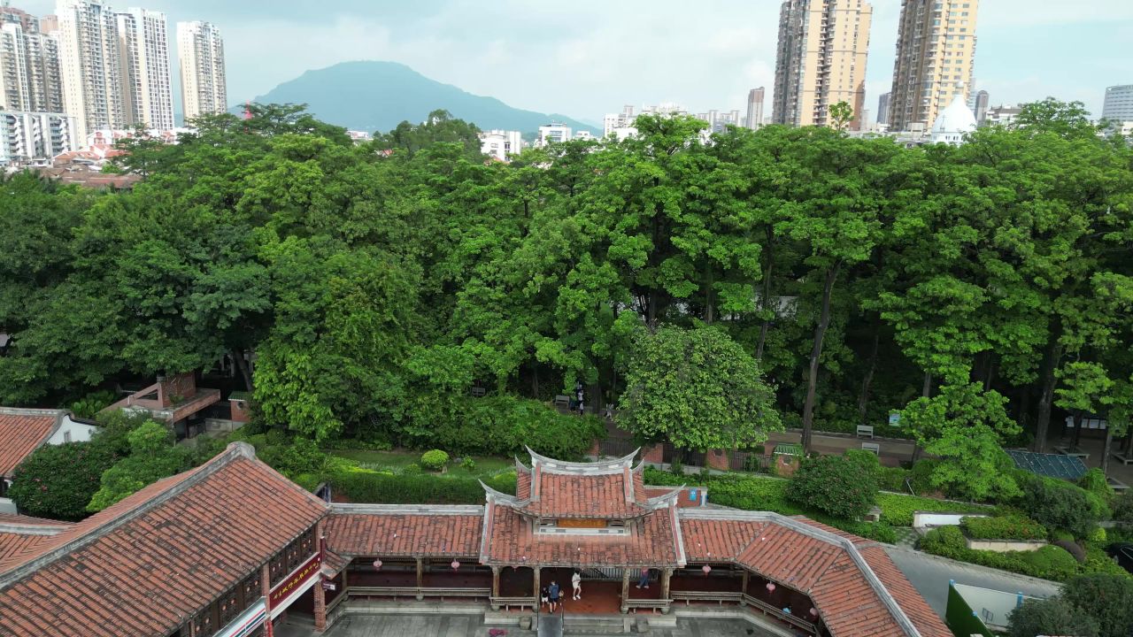 航拍福建漳州古城
