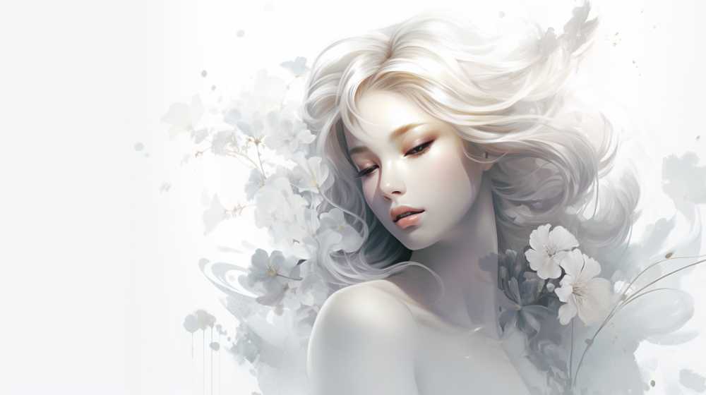 艺术浅白色唯美背景图99