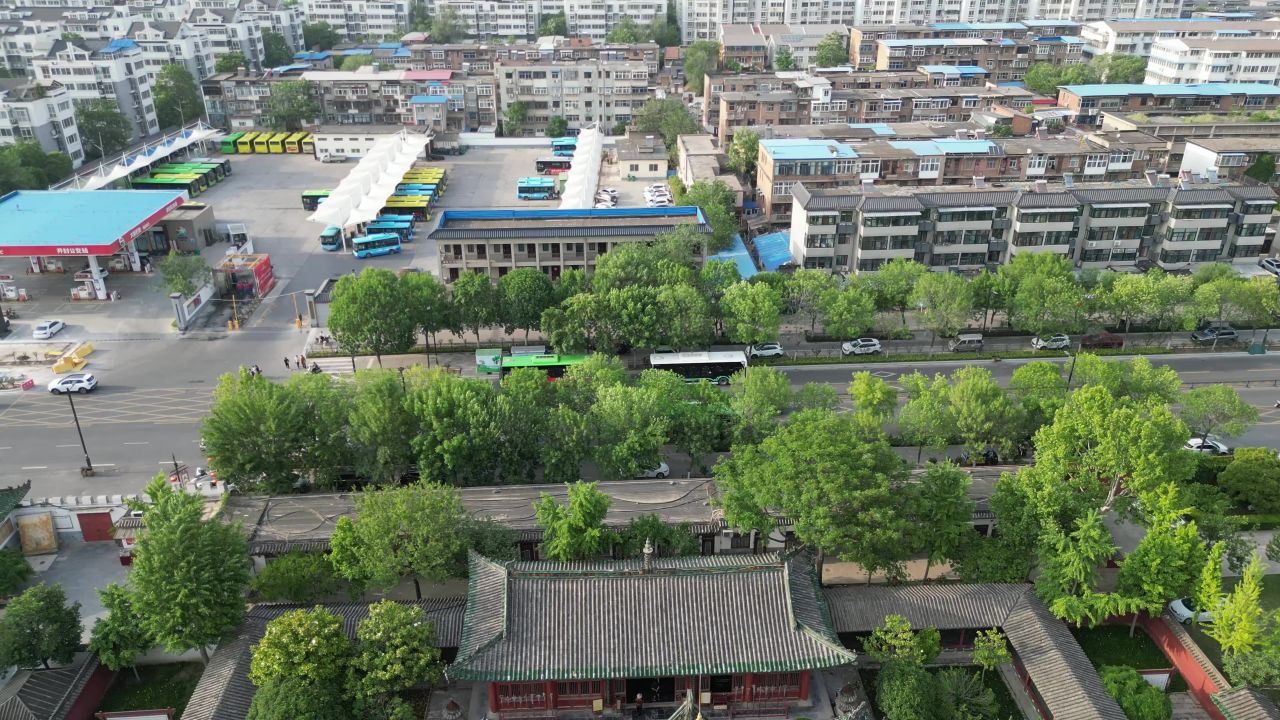  航拍开封天波杨府