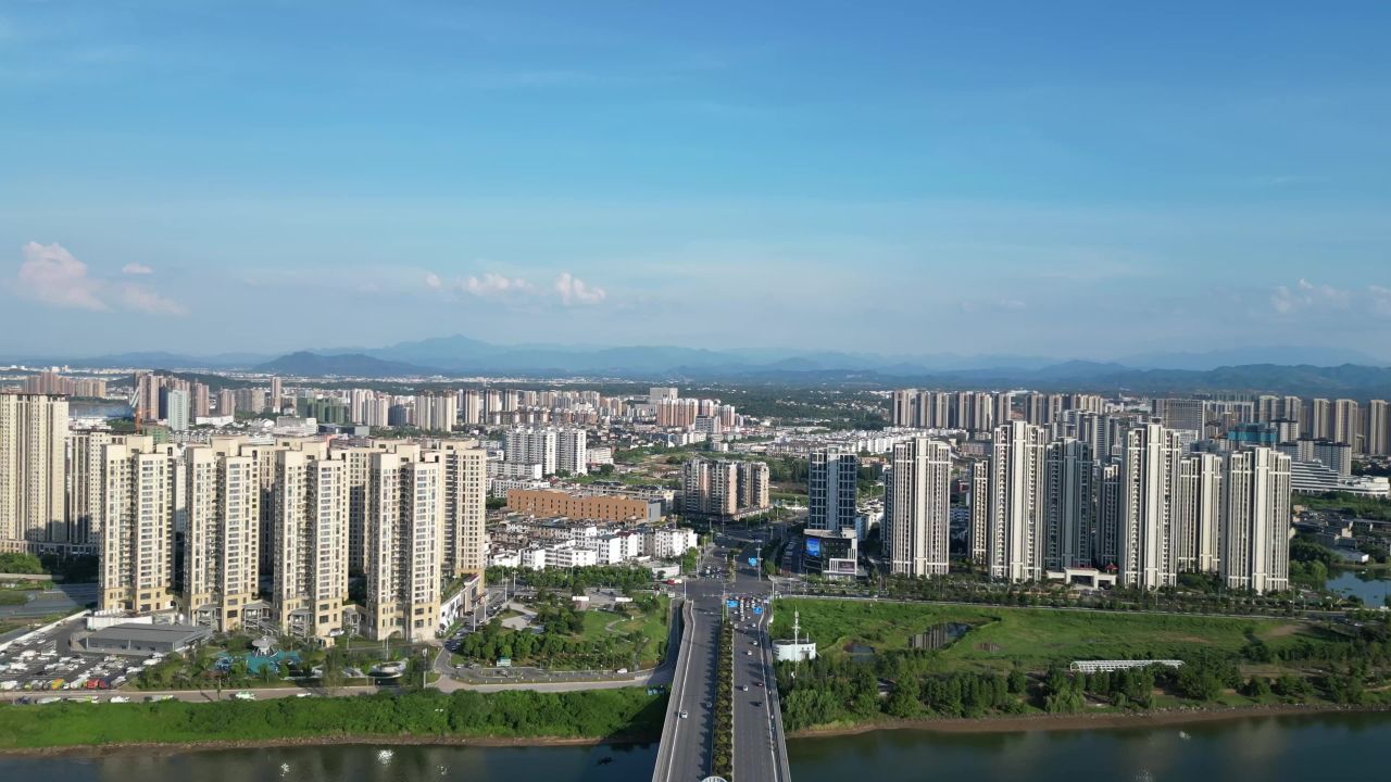 航拍江西上饶大桥