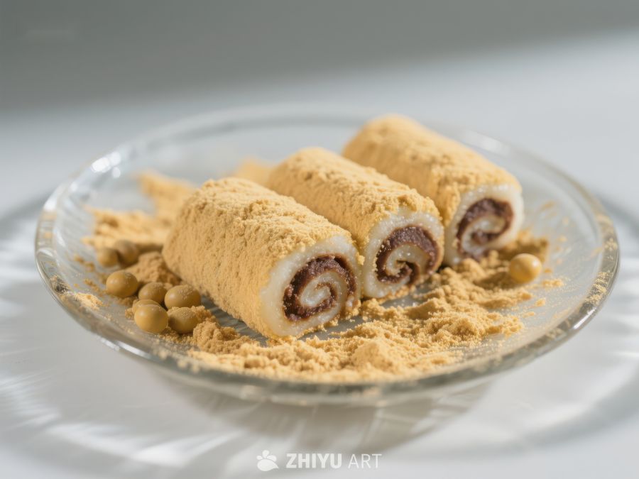 甜点卷饼配碎屑装饰 1179