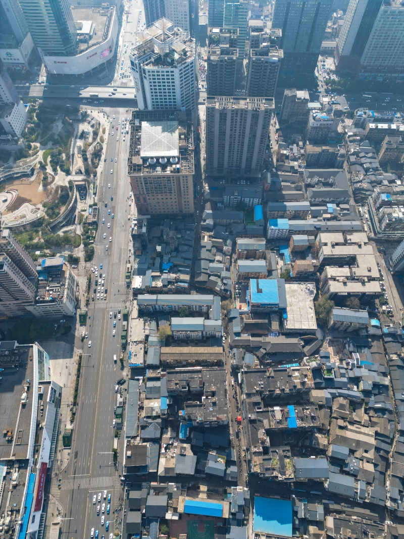 湖南长沙城市风光航拍摄影图