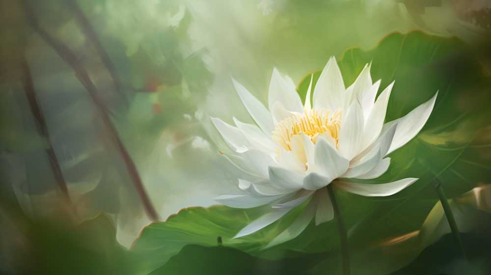 荷花绽放插画