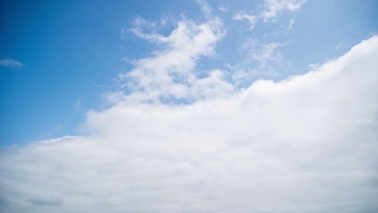蓝天白云天空乌云天气象风云变幻
