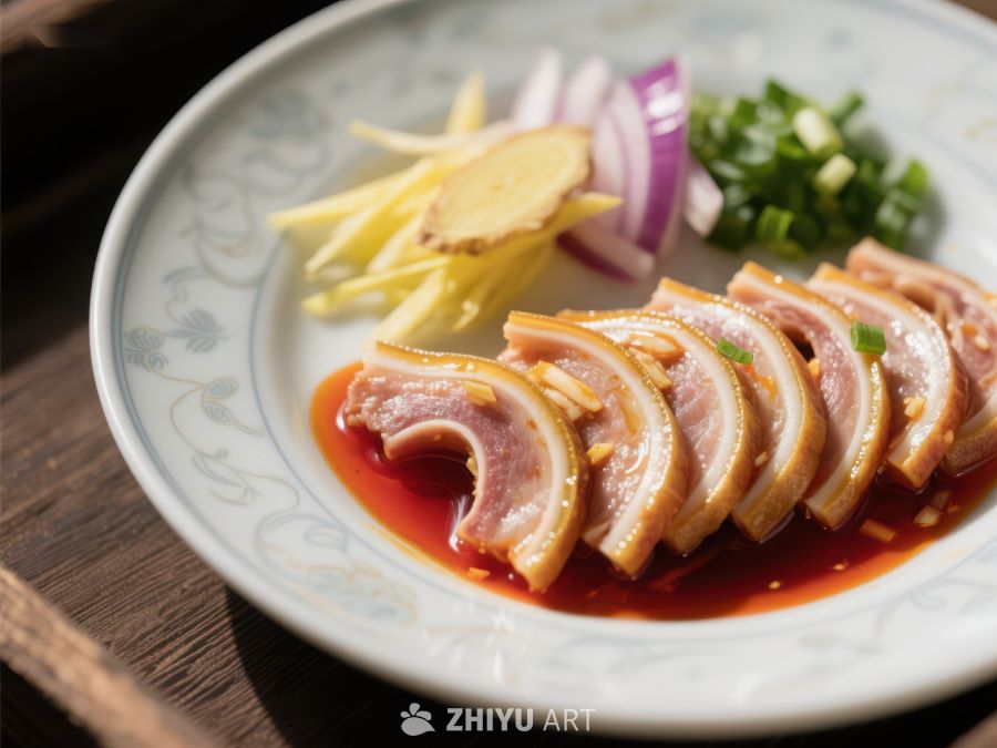 精致卤猪舌配姜丝洋葱 505