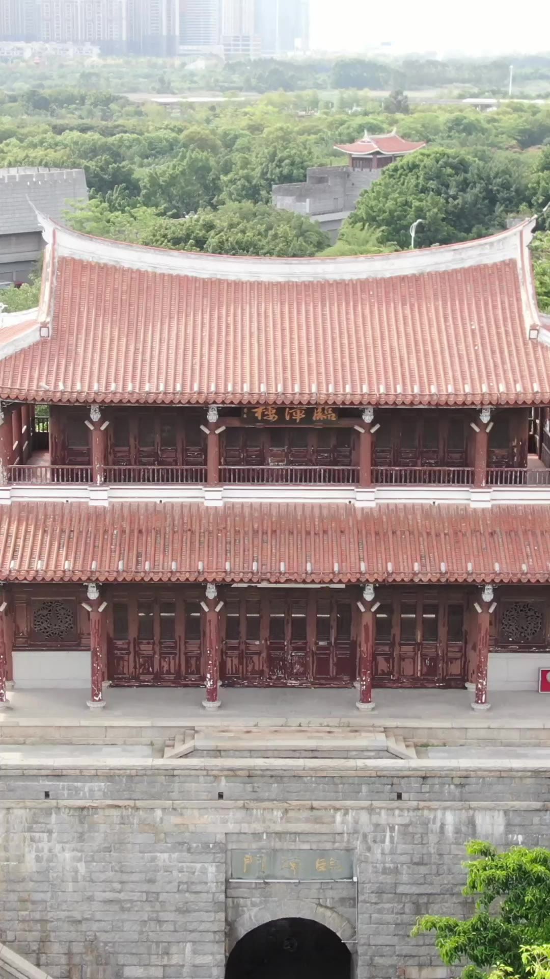 福建泉州古城4A景区航拍