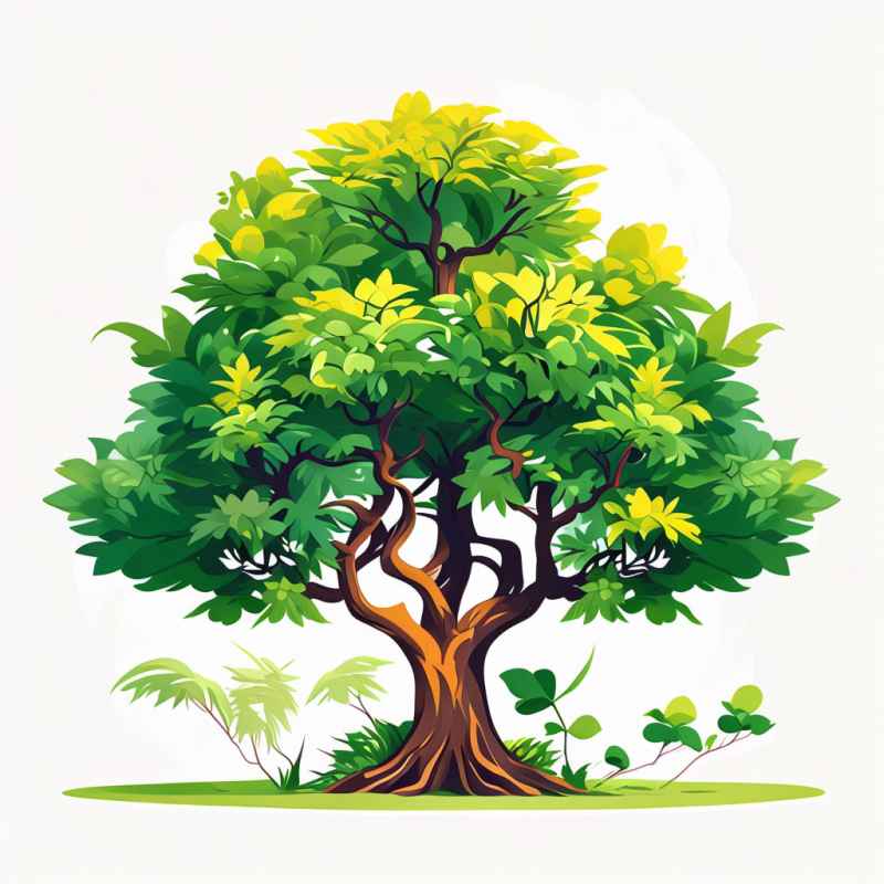 绿色植物树木大树园林景 8