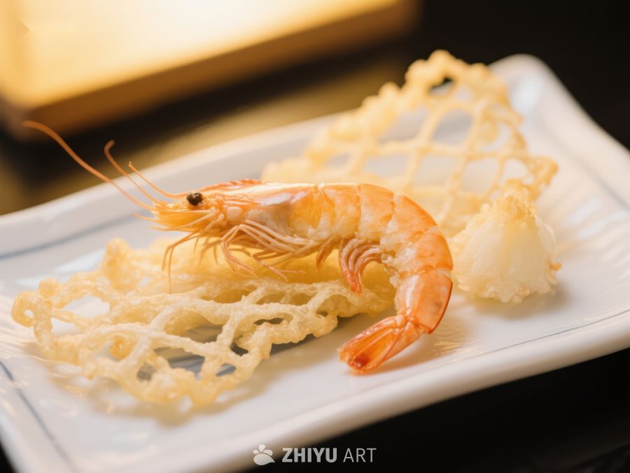 精致虾料理配金丝饼 531