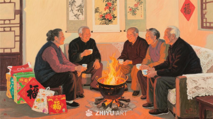 围炉夜话，共叙温情 882