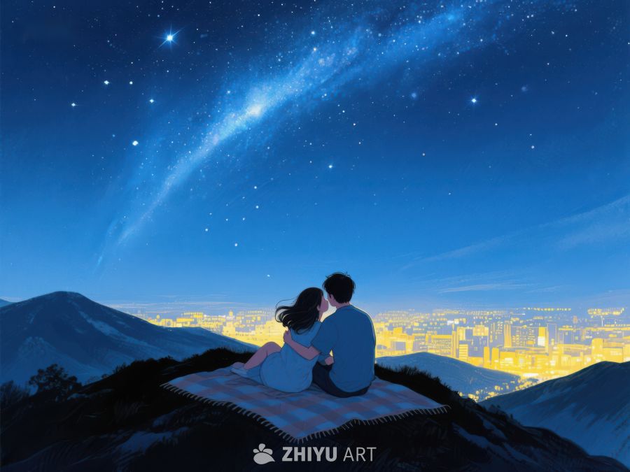 夜空下的情侣 984