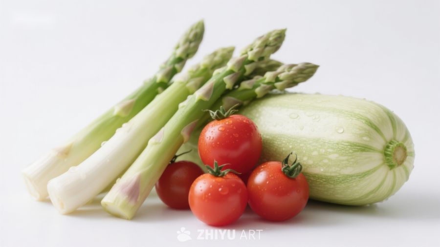 新鲜蔬菜组合特写
