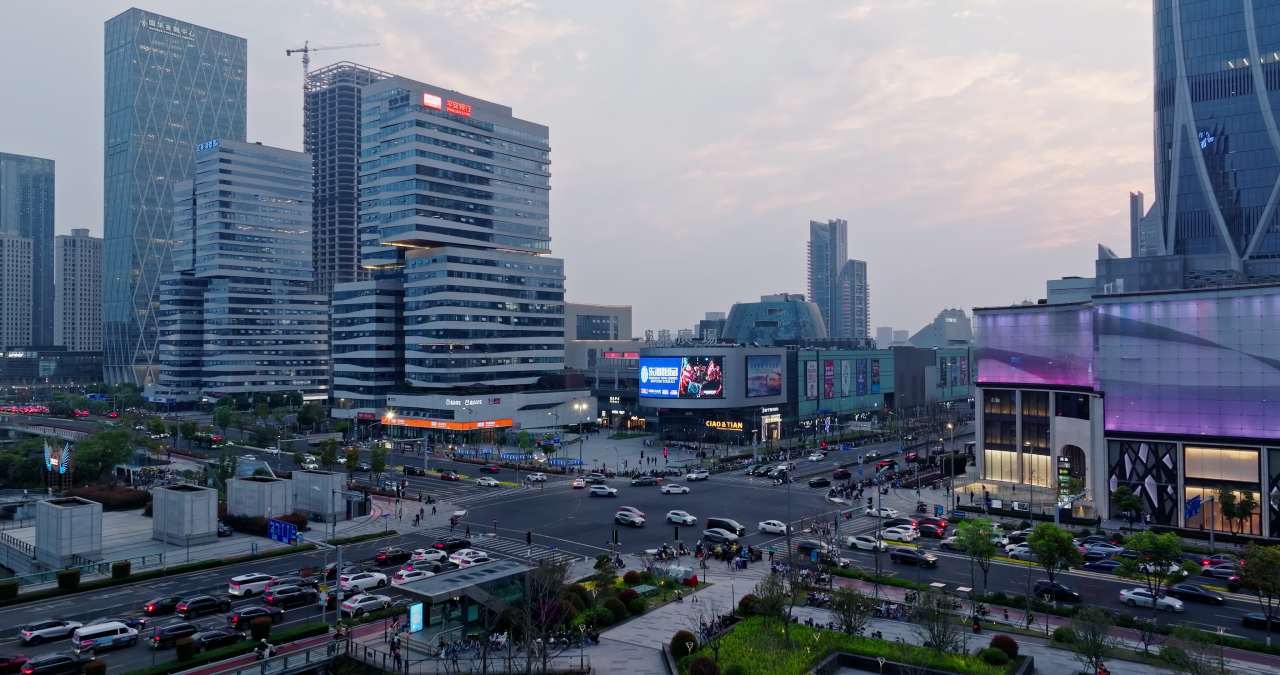 宁波城市建筑风光航拍 17