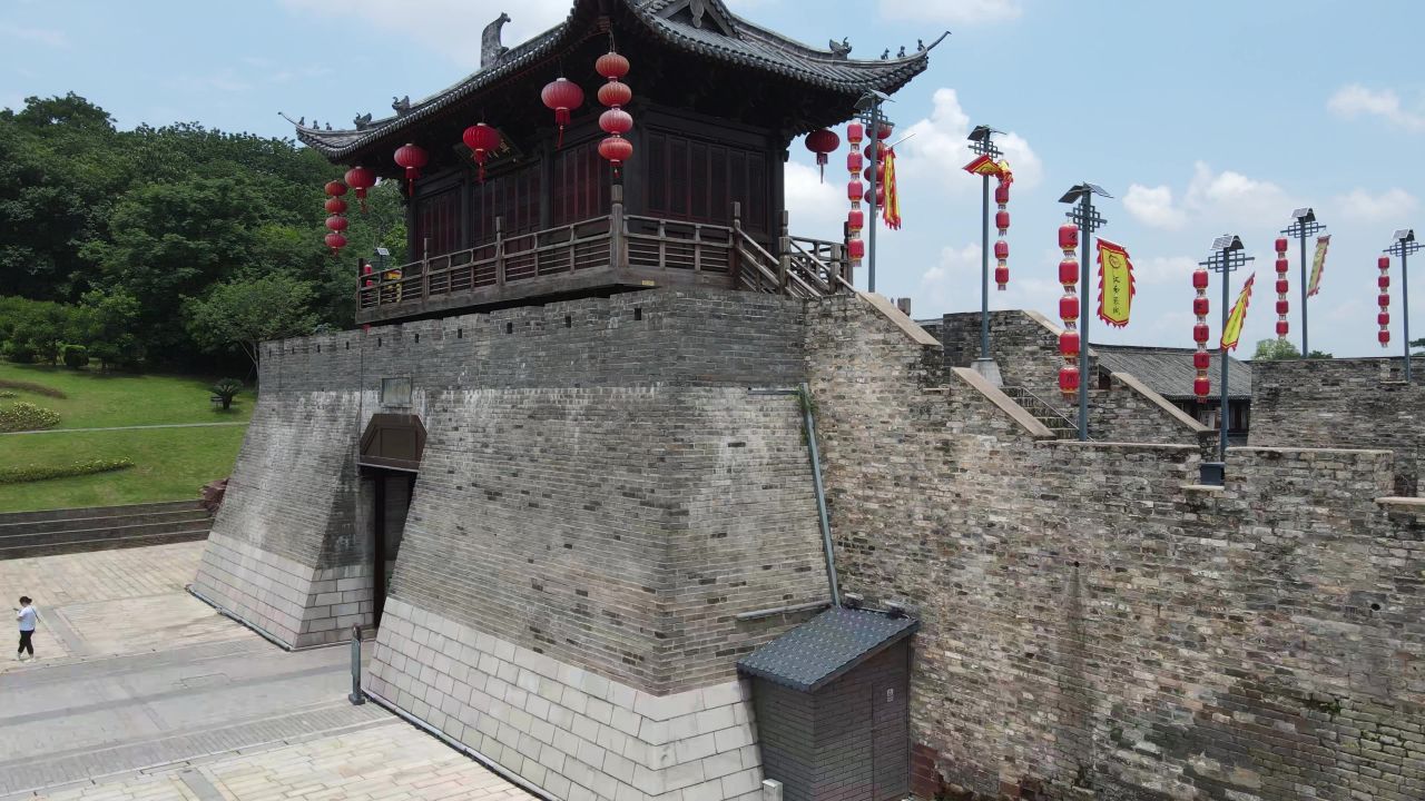 江西赣州江南宋城航拍