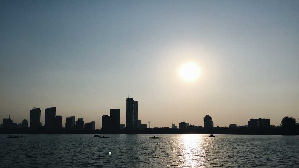南京玄武湖天际线