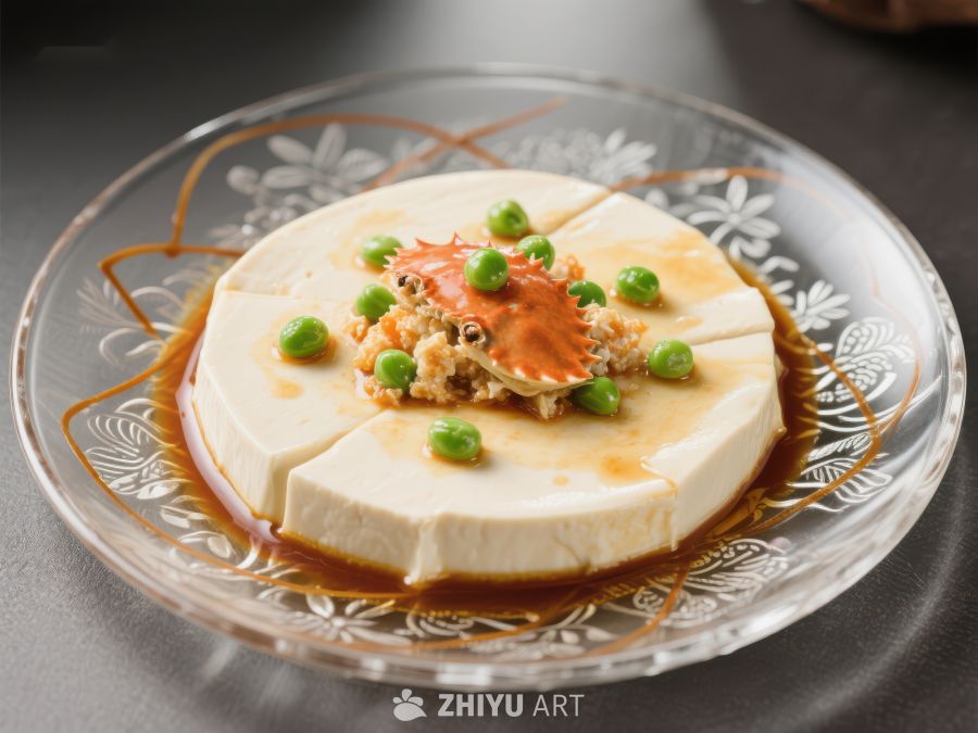 蟹黄豆腐蒸蛋，精致美味 1079