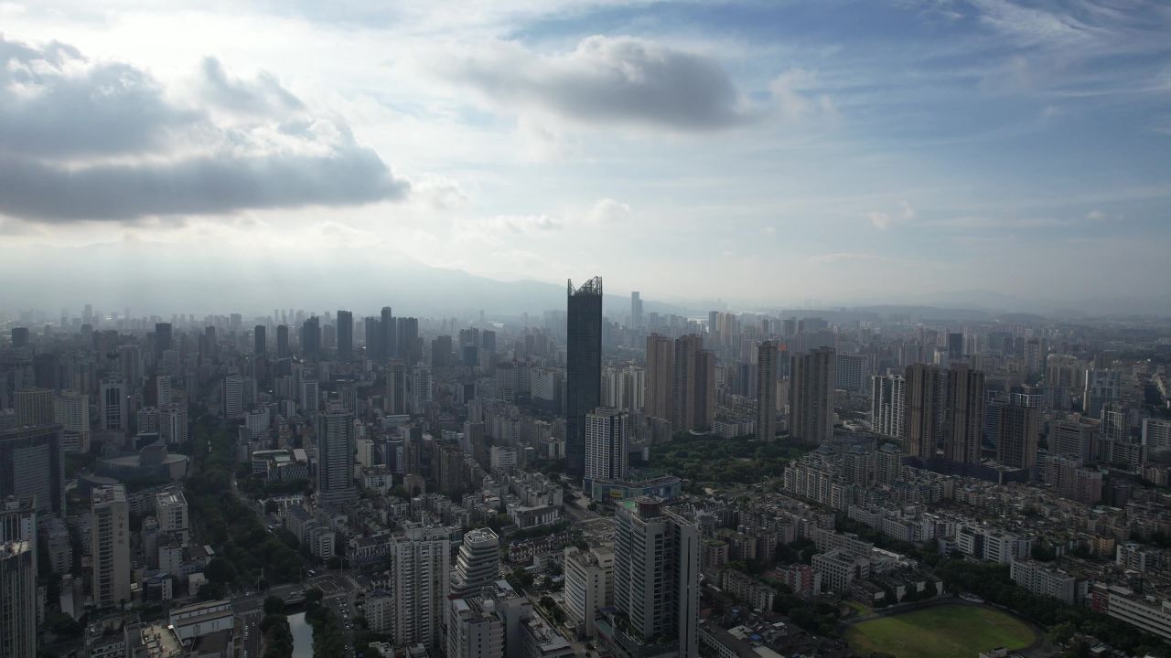 福建福州世贸大厦航拍