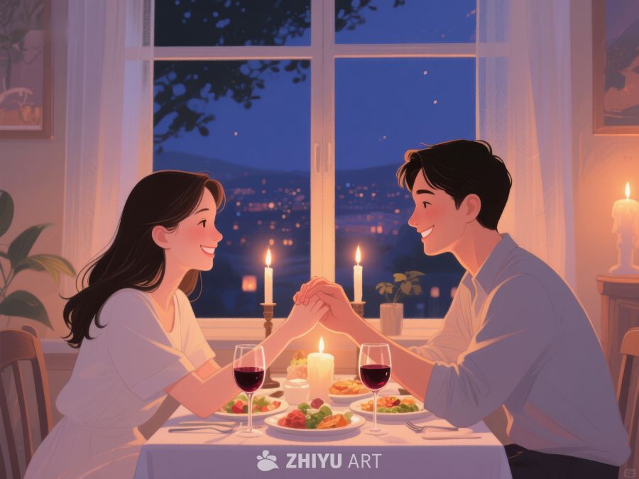 烛光晚餐中的浪漫时刻 1239