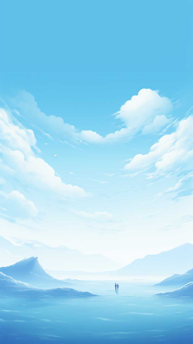 浅蓝色唯美背景