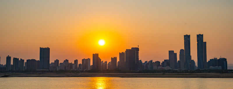 江西南昌日落夕阳