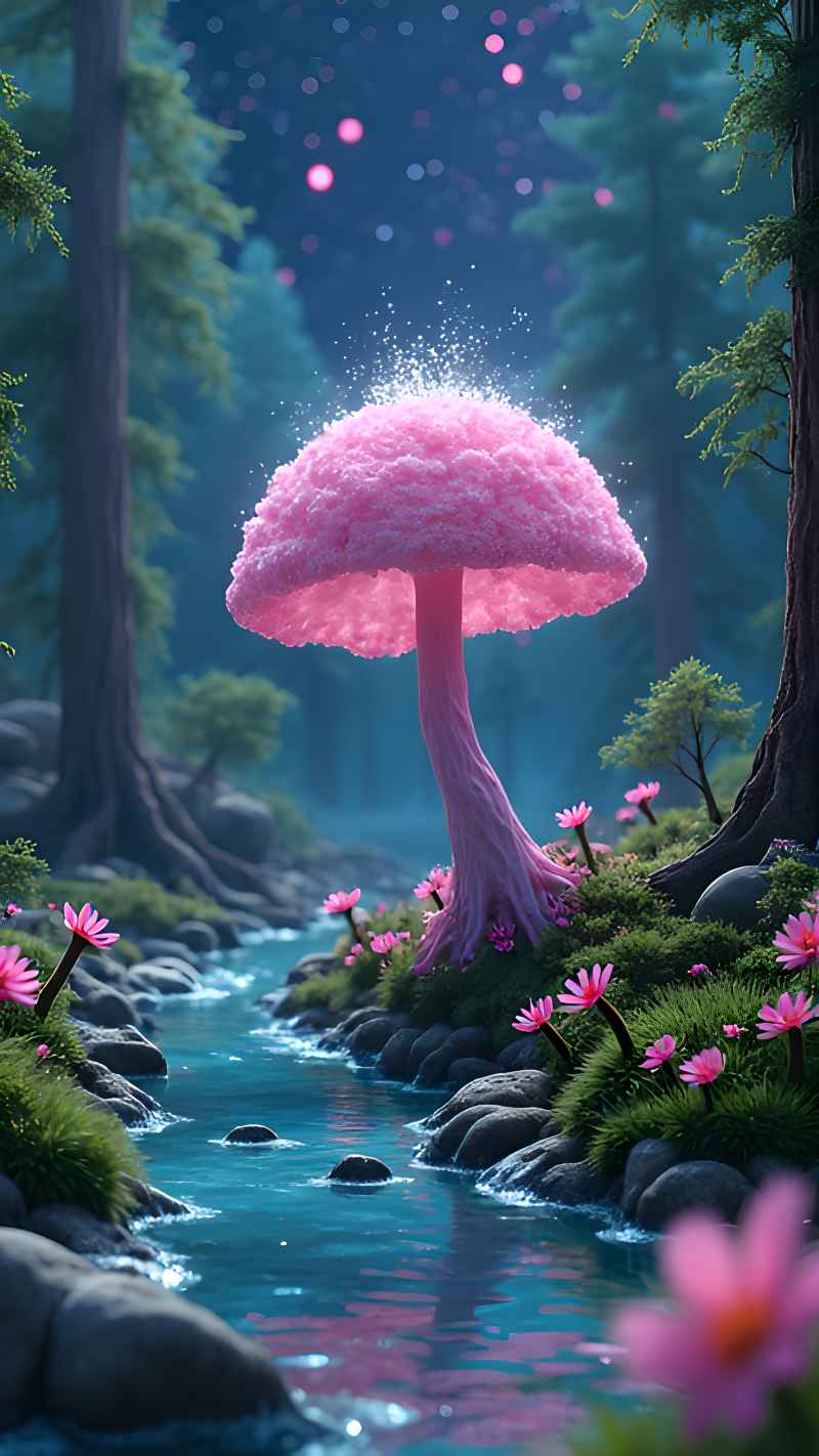 未来风格大自然森林超自然风景画质 66