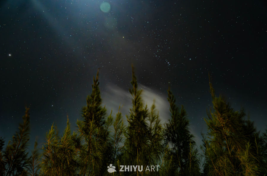 星空下的静谧夜