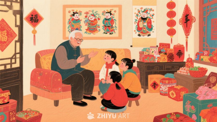 祖辈与孙辈共庆传统佳节 1266