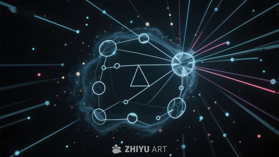 科技网络节点连接图 226