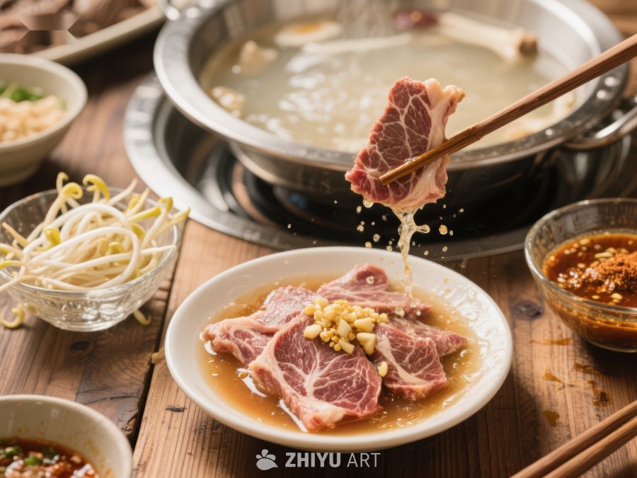 火锅涮肉，美味瞬间 195