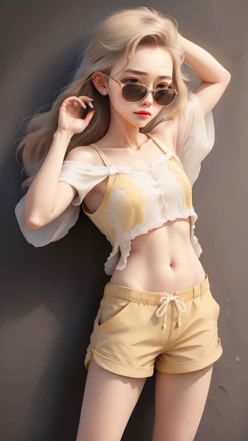 吊带美女
