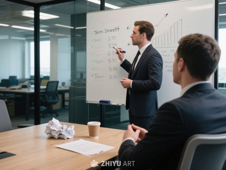 商务会议中的白板讲解 321