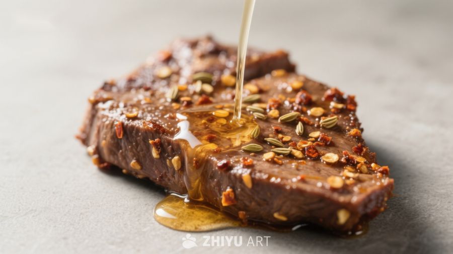 蜂蜜浇灌的香料烤肉