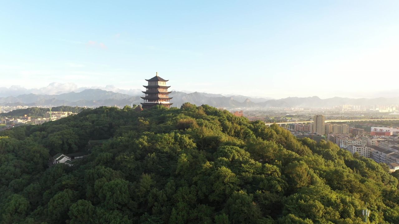 肖江鼓楼航拍