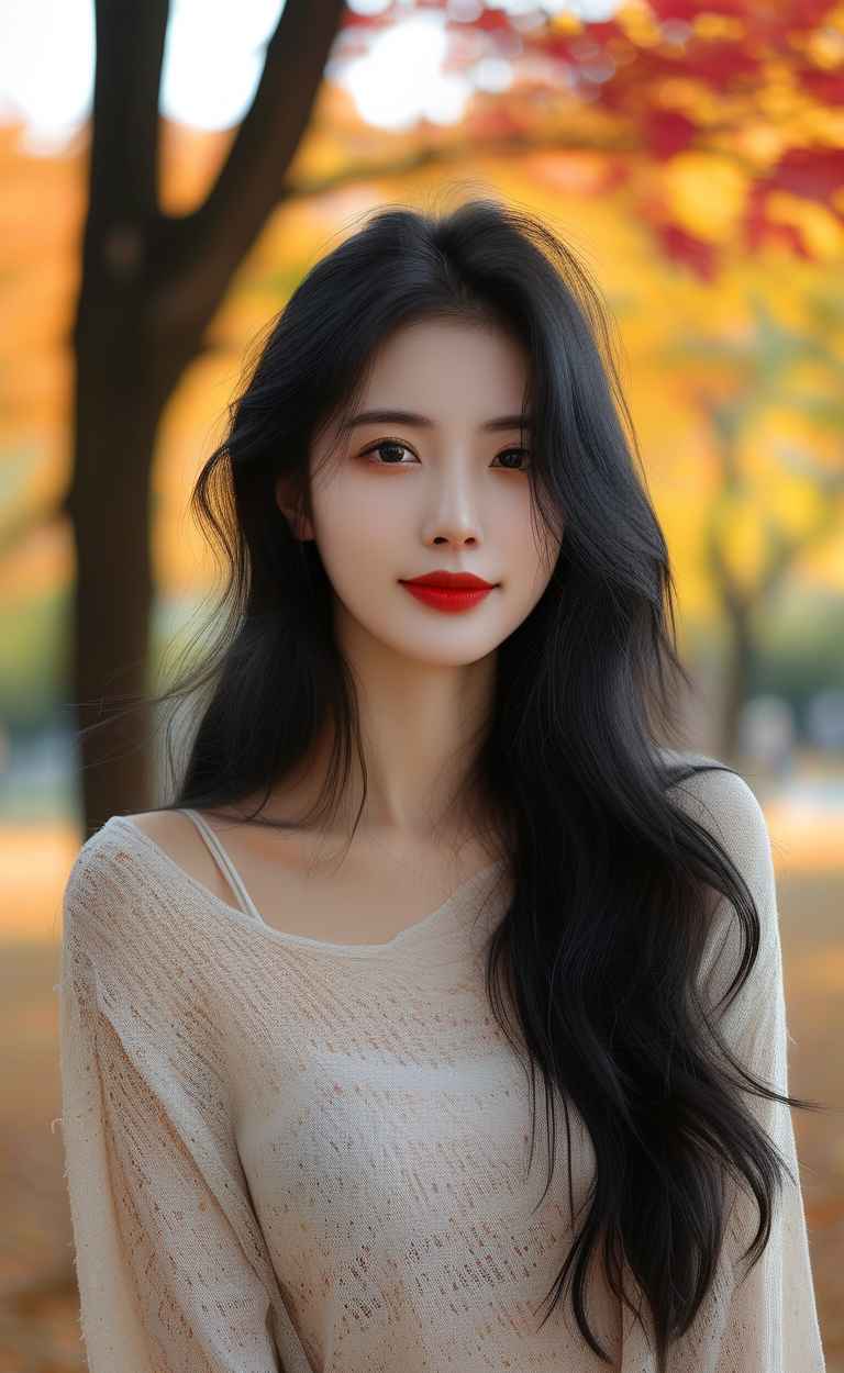 秋天下宽松美女 9