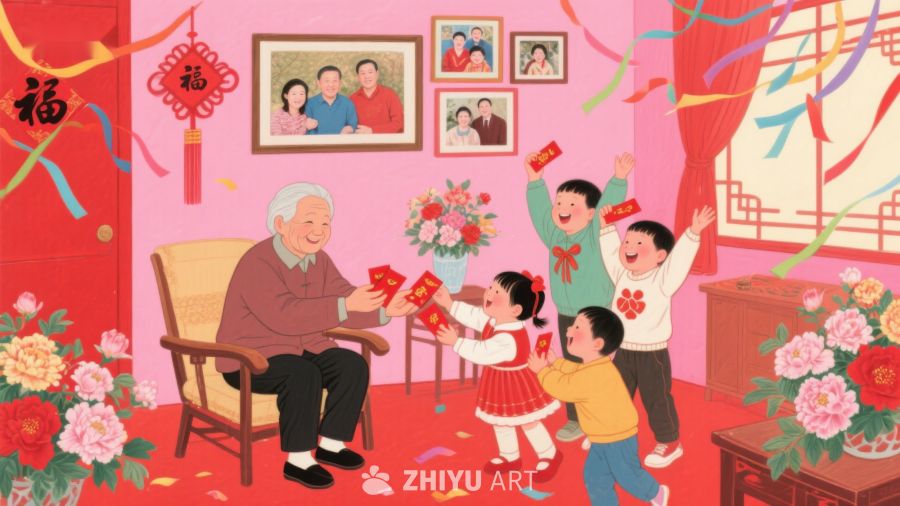 春节家庭温馨场景 107