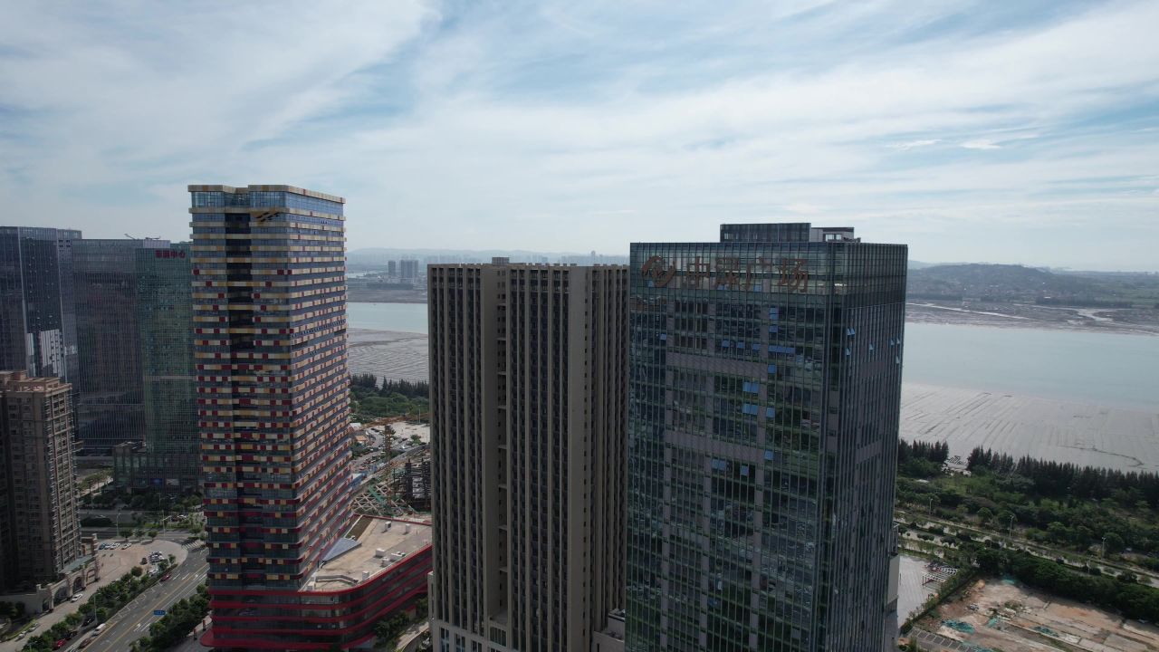 福建泉州城市风光地标建筑航拍