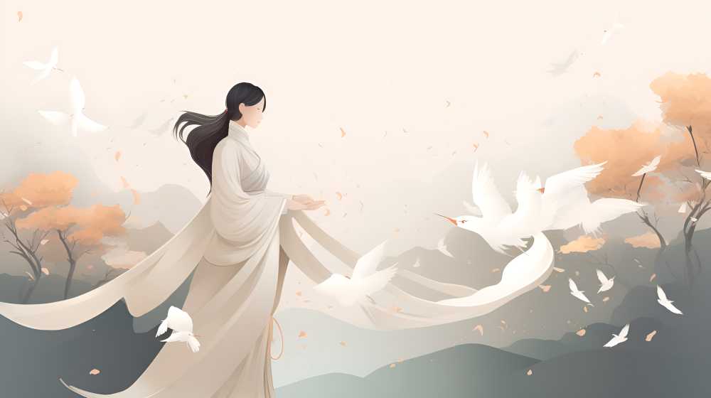 浅白色唯美艺术背景