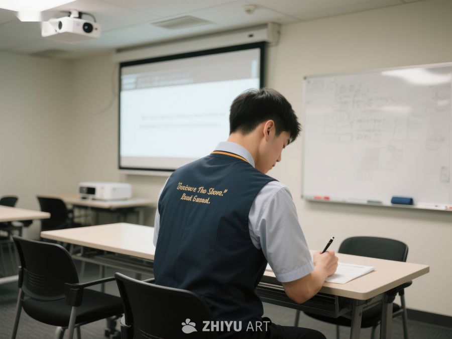 学生在教室专注笔记 397