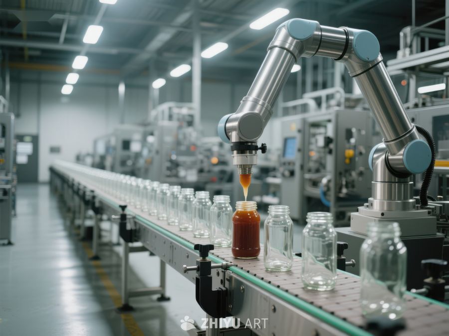 自动化生产线灌装作业 819
