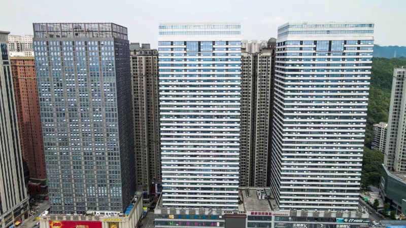 贵州贵阳城市建设航拍摄影图