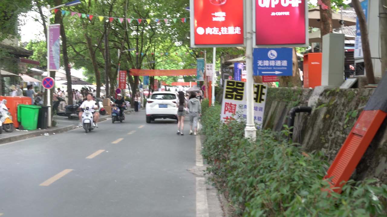 城市街道的日常繁忙